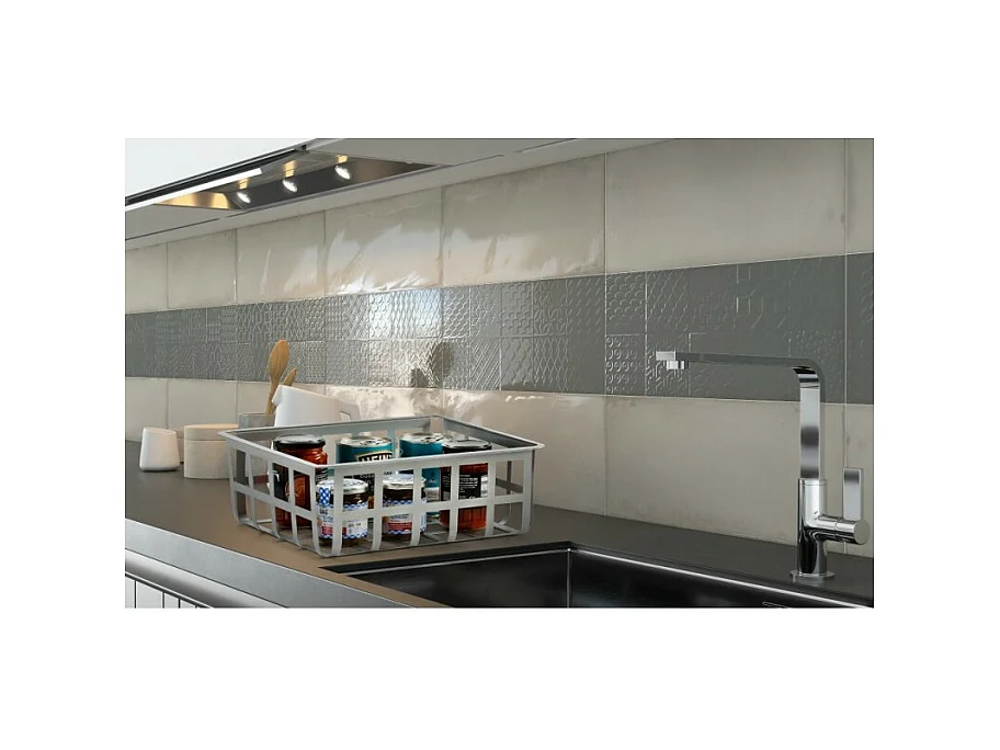 Panier de rangement et décoratif en métal, taille moyenne, ZESTA