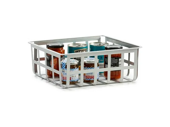 DON HIERRO - Cesta metálica ordenación mediana, multifuncional y decorativa, ZESTA-