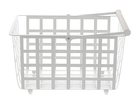 Panier de rangement et décoratif en métal,avec poignée,  taille semi grande, ZESTA