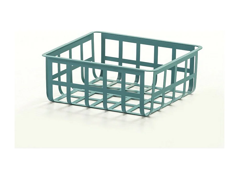 Panier de rangement et décoratif en métal, taille moyenne, ZESTA