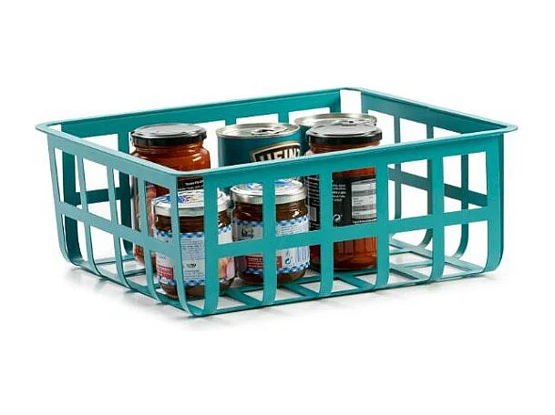 Panier de rangement et décoratif en métal, taille moyenne, ZESTA
