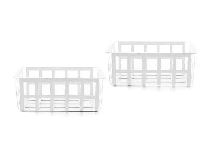 ZESTA, set de 2 paniers multi-usages de taille moyenne