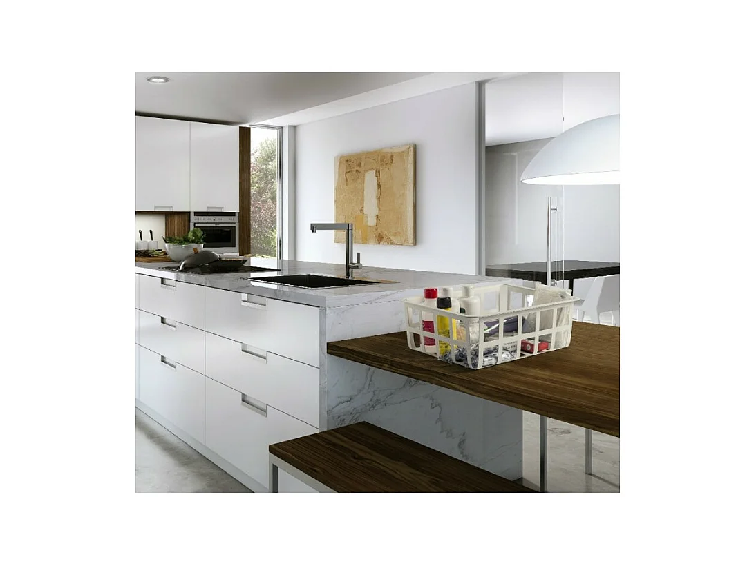 Panier de rangement et décoratif en métal, taille moyenne, ZESTA