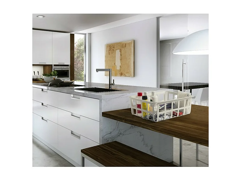 Panier de rangement et décoratif en métal, taille moyenne, ZESTA