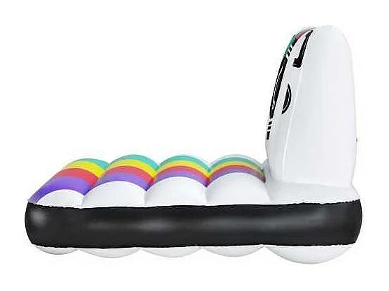 Colchoneta Hinchable para Playa o Piscina Bestway Pose n´float 127x102 cm con Diseño Multicolor en forma de Cámara de Fotos