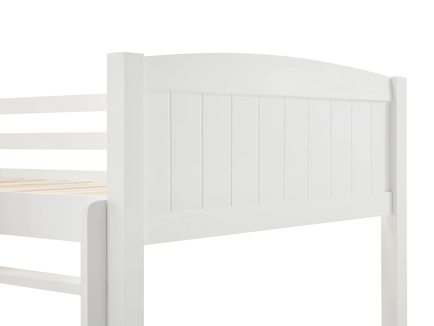 Letto a castello 2 x 90 x 200 cm 2 cassetti Abete e MDF Bianco - LIMODARA
