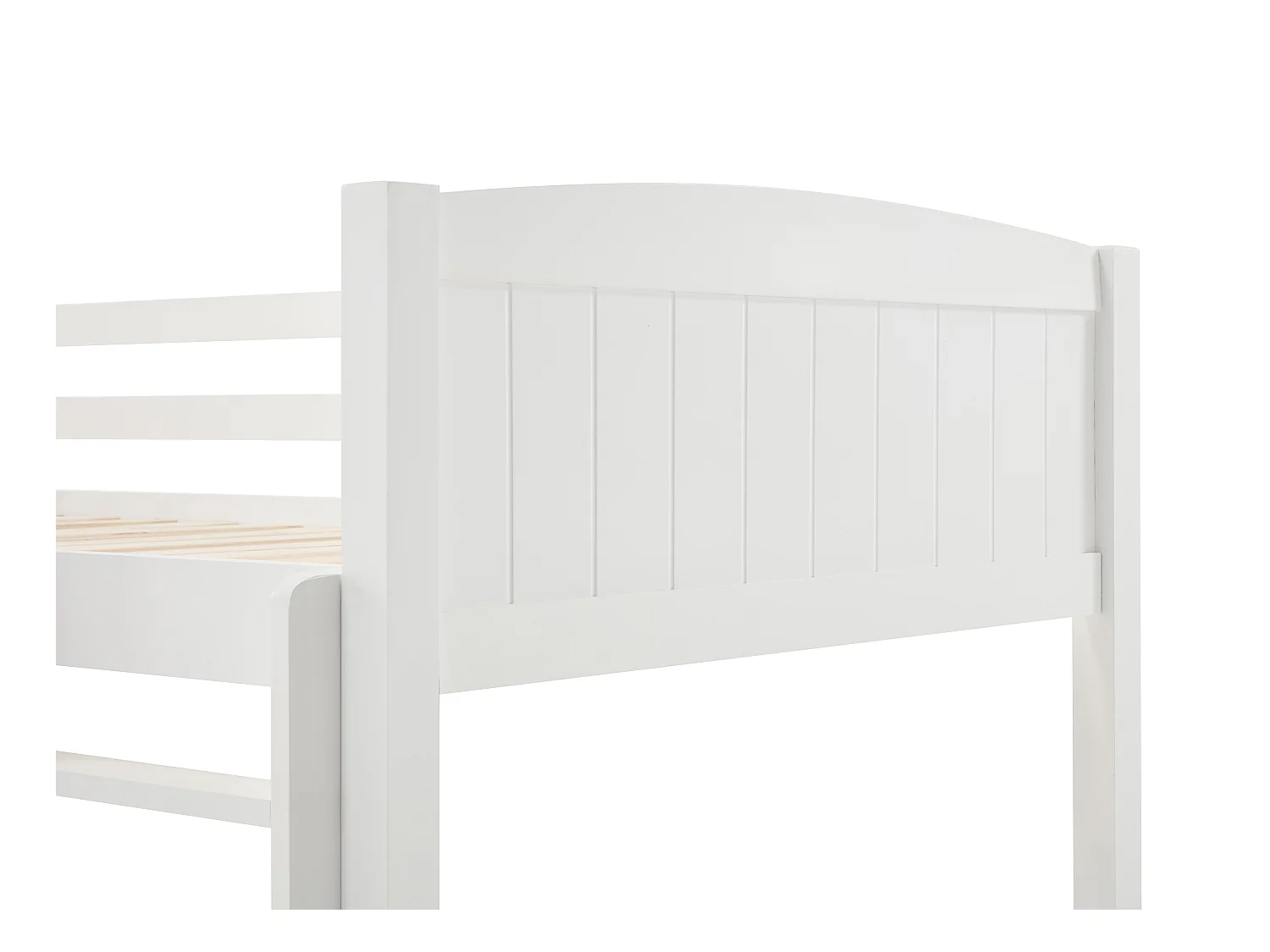 Etagenbett - 2 x 90 x 200 cm - 2 Schubladen - Kiefer & MDF - Weiß - LIMODARA