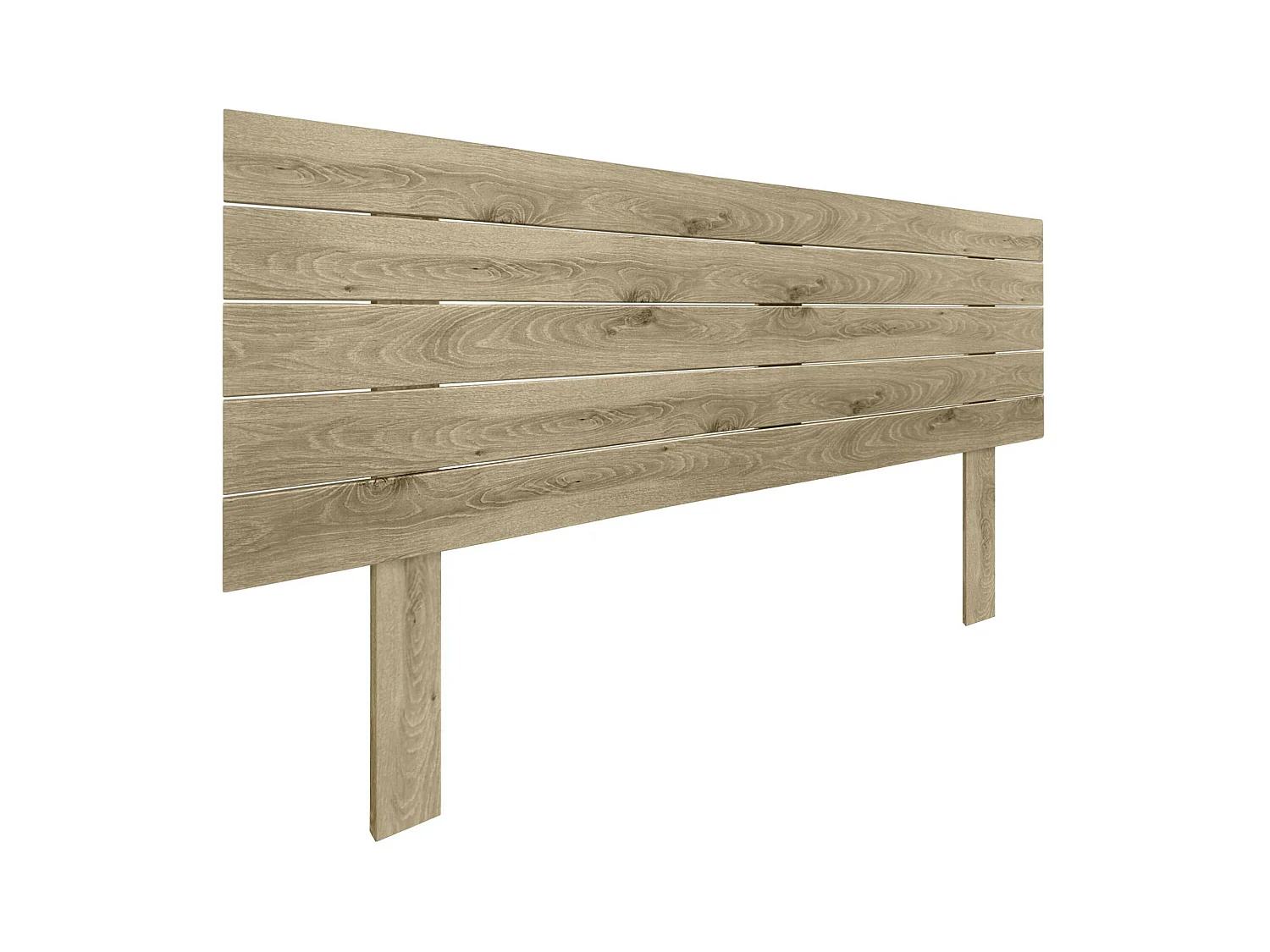 DHOME Tête de Lit Bois Recyclé Dm Style Palette Horizontale avec Pieds 145x115cm Lits 145 - Bois Cambrien
