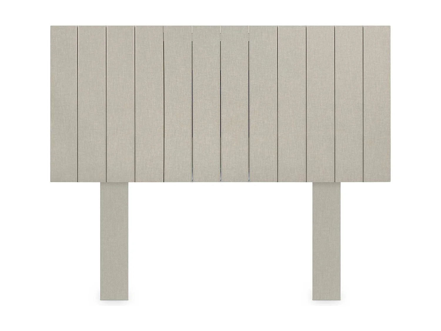 DHOME Hoofdeinde van gerecycled hout Dm verticale stijl met poten 90x115cm bedden 90 - linnen afwerking