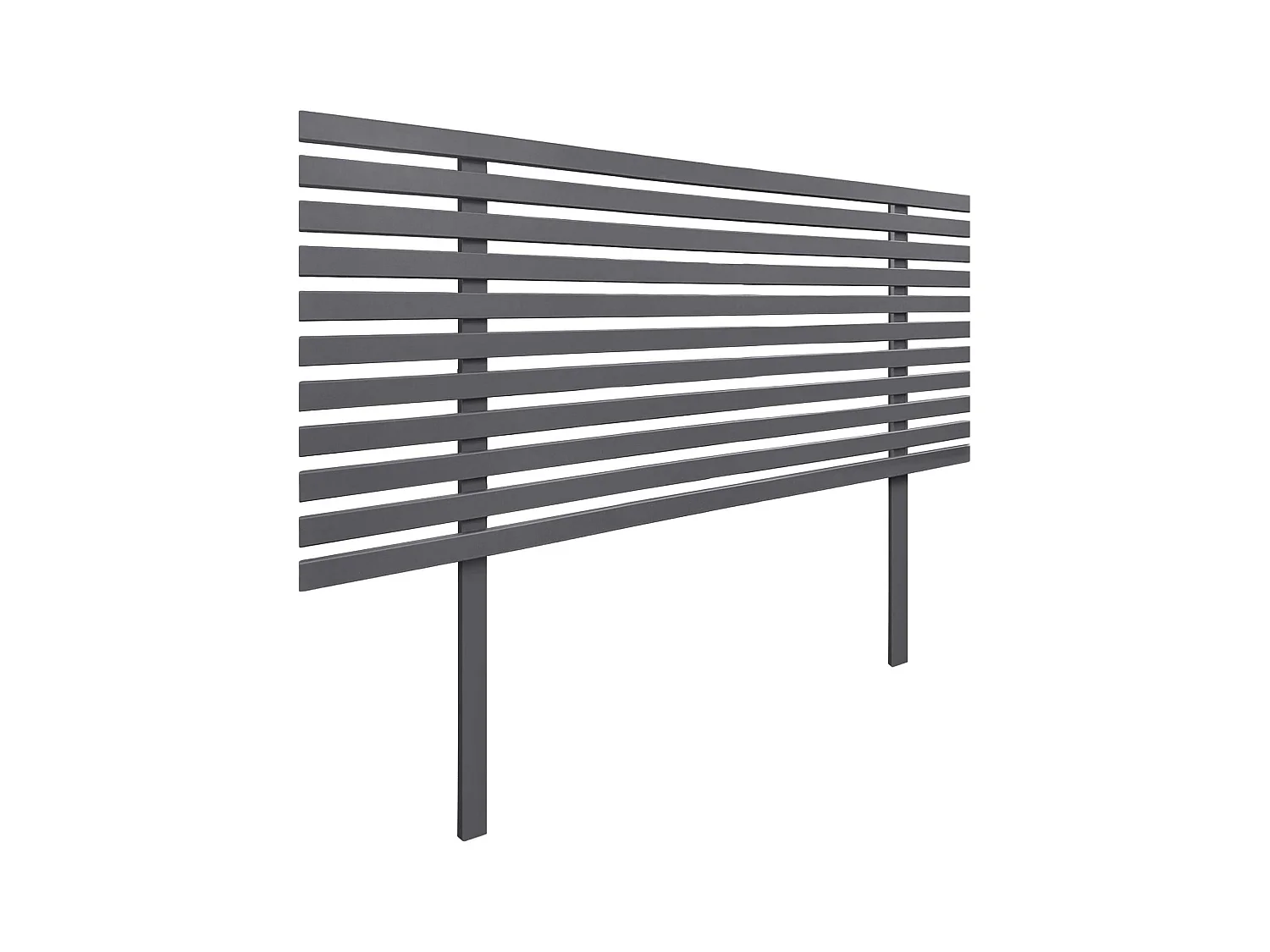 DHOME Tête de Lit Bois Recyclé Dm Style Japonais avec Pieds 90x115cm Lits 90 - Gris Massif