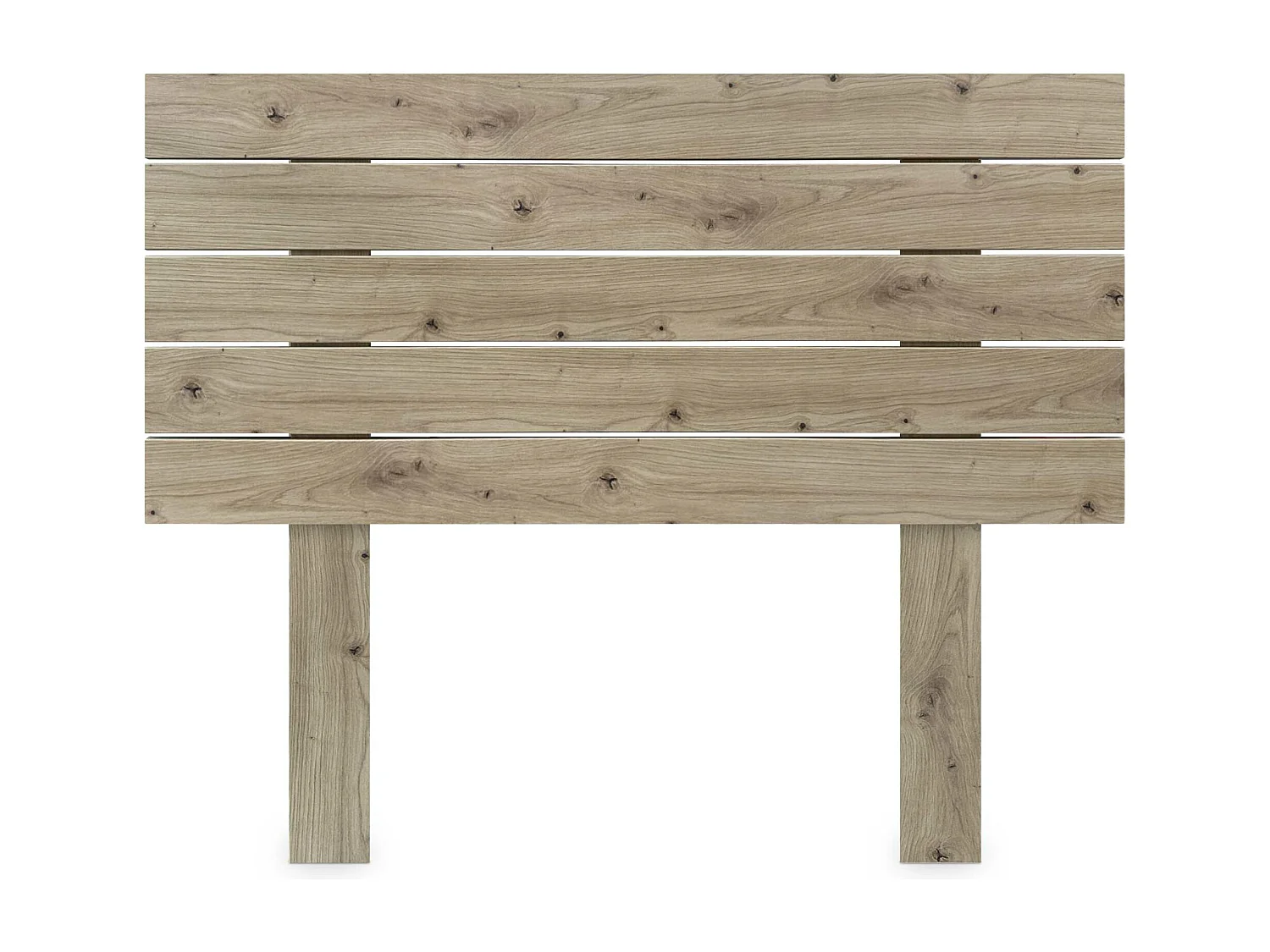 DHOME Tête de Lit Bois Recyclé Dm Style Palette Horizontale avec Pieds 80x115cm Lits 80 - Chêne