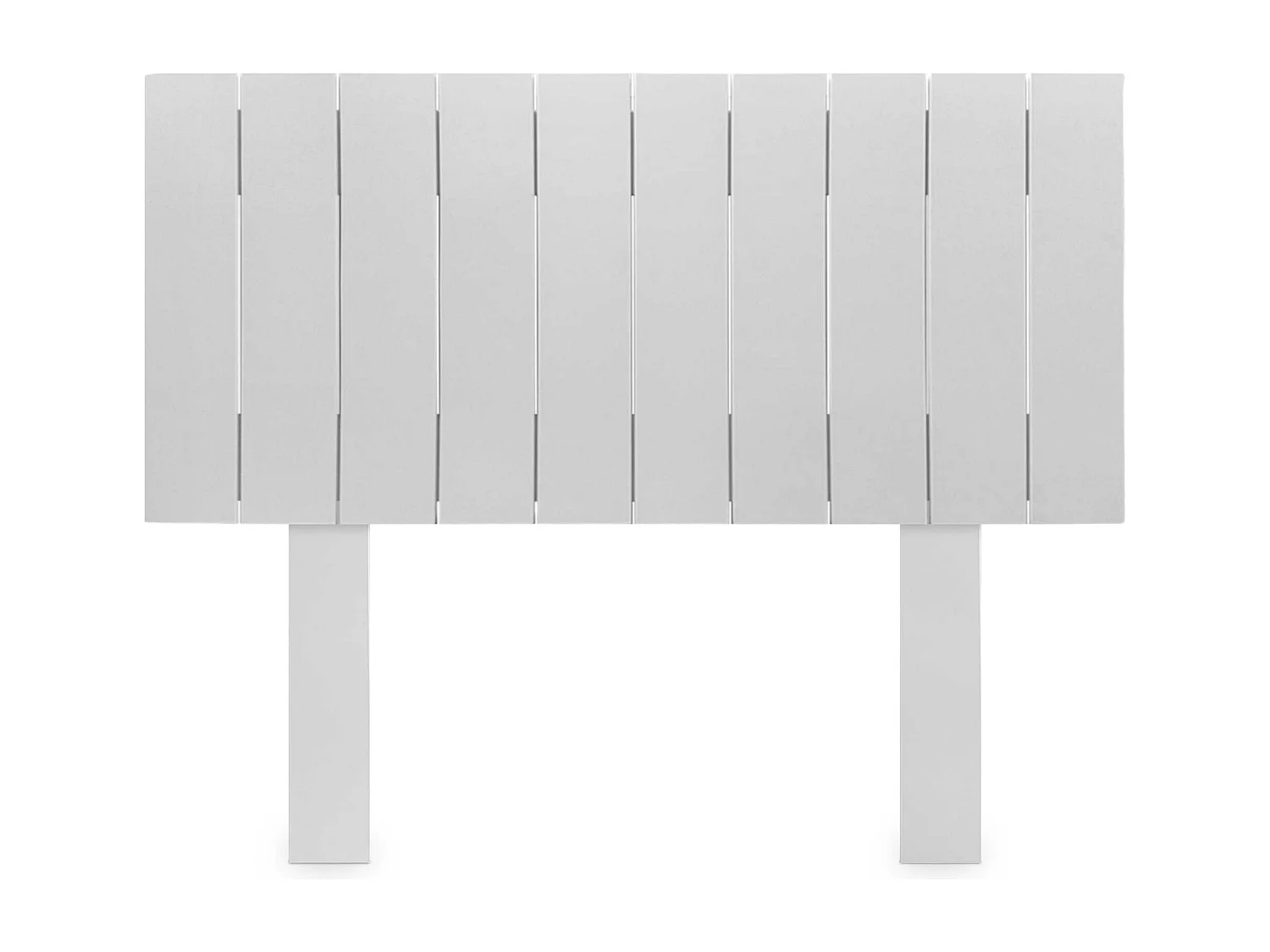 DHOME Cabeceira de Madeira Reciclada Dm Estilo Vertical com Pernas 90x115cm Camas 90 - Branco Sólido