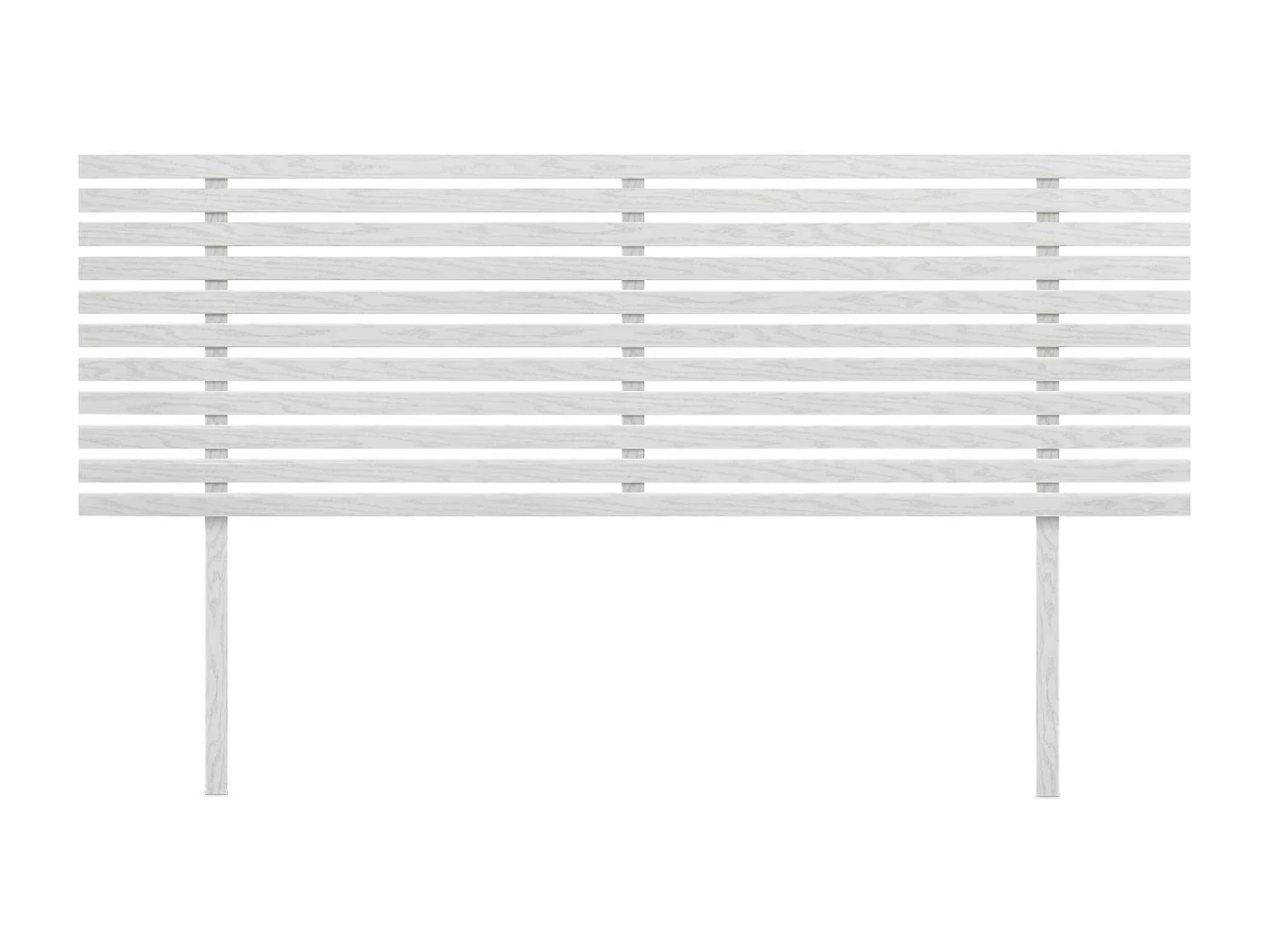 DHOME Tête de Lit Bois Recyclé Dm Style Japonais avec Pieds 135x115cm Lits 135 - Bois Blanc