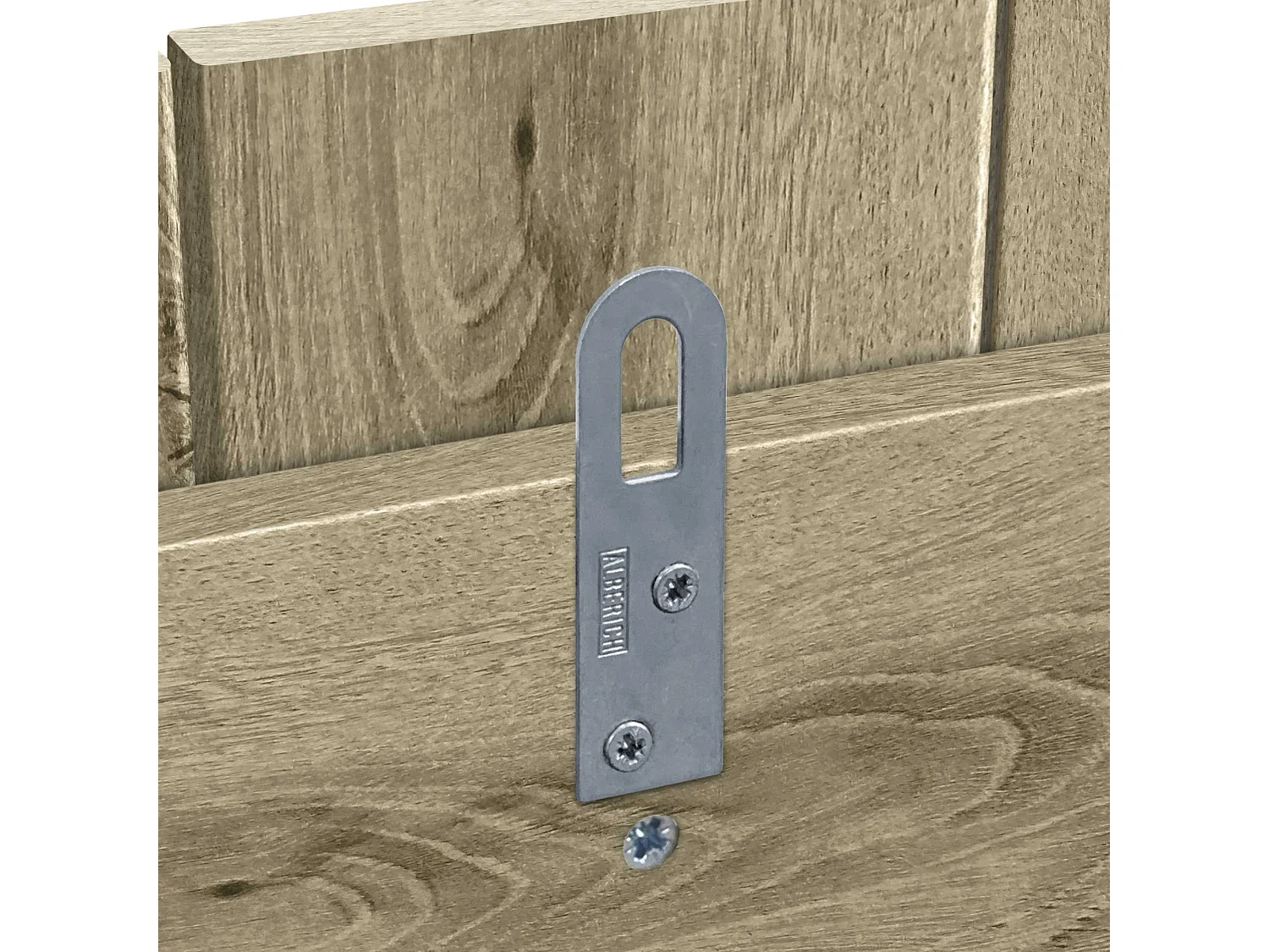 DHOME Kopfteil aus recyceltem Holz im vertikalen Dm-Stil mit Beinen 110 x 115 cm, Betten 110 – Kambriumholz