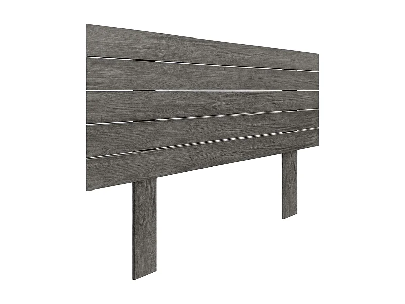 DHOME Kopfteil aus recyceltem Holz, Dm, horizontal, Palettenstil mit Beinen, 95 x 115 cm, Betten 95 – Eschenholz