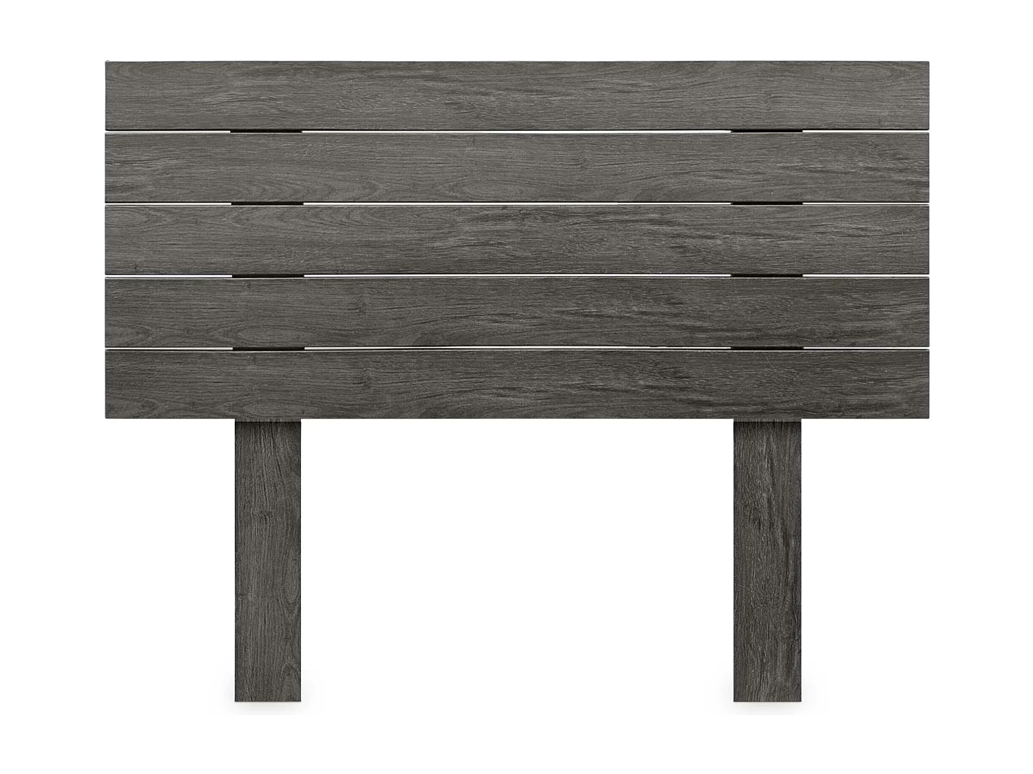 DHOME Kopfteil aus recyceltem Holz, Dm, horizontal, Palettenstil mit Beinen, 95 x 115 cm, Betten 95 – Eschenholz