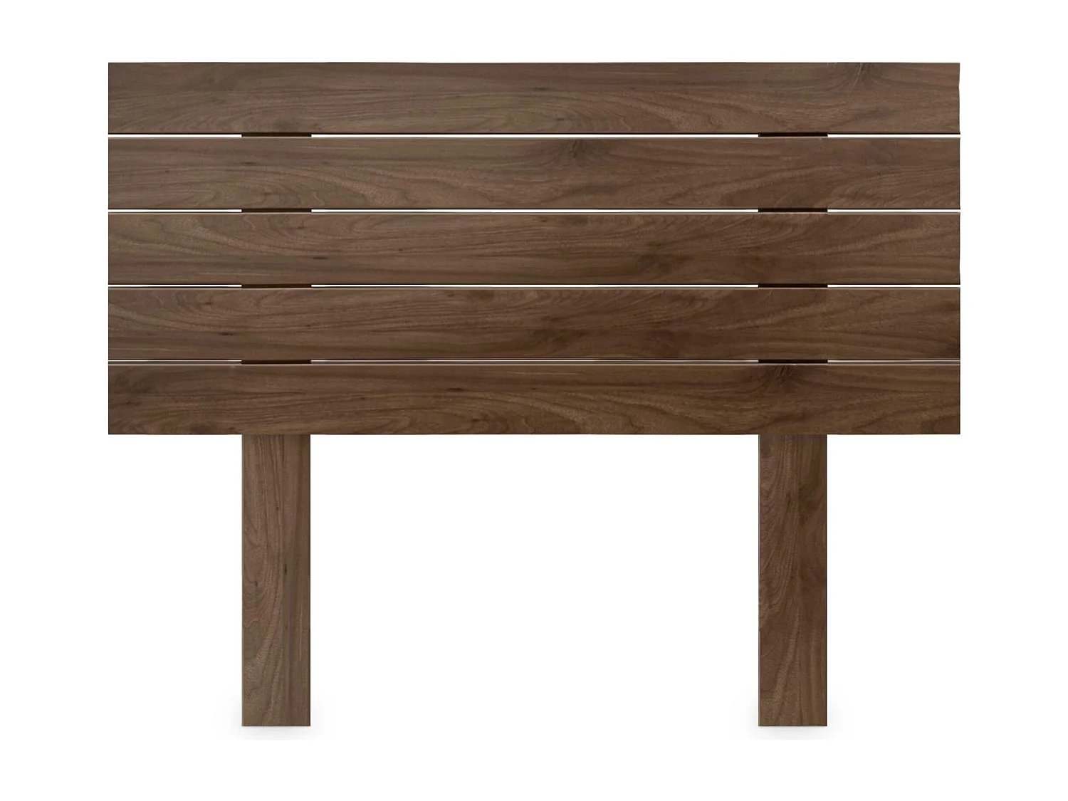 DHOME Tête de Lit Bois Recyclé Dm Style Palette Horizontale avec Pieds 80x115cm Lits 80 - Bois de Noyer