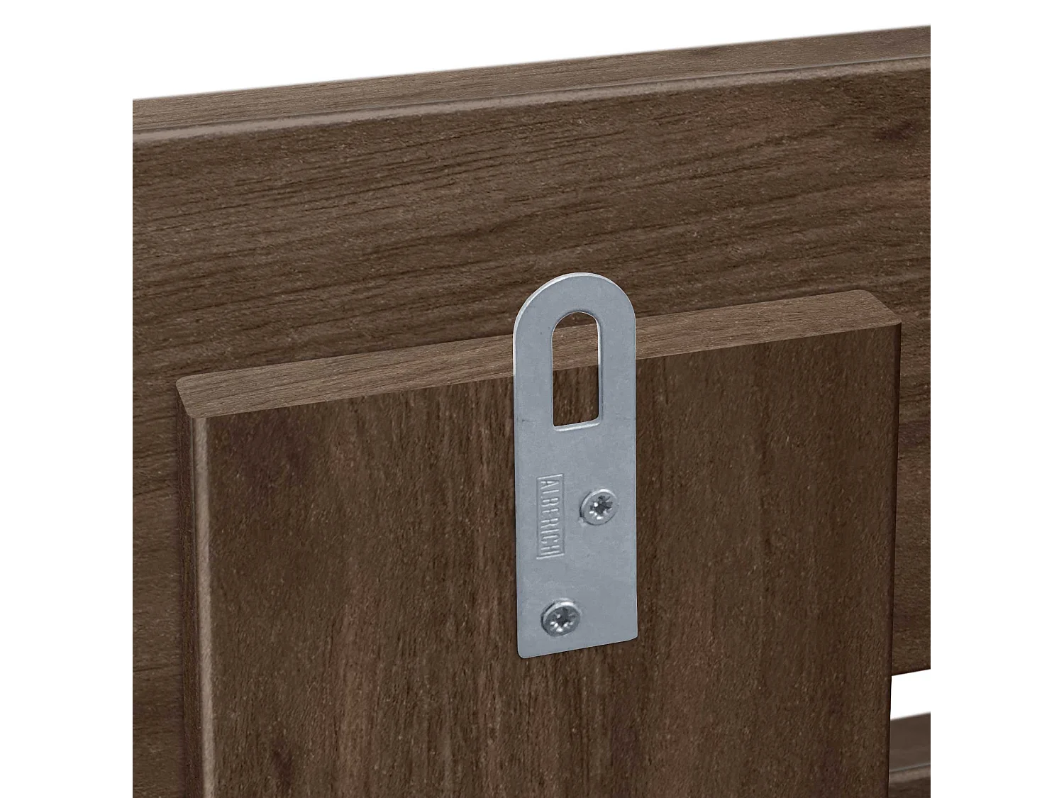 DHOME Tête de Lit Bois Recyclé Dm Style Palette Horizontale avec Pieds 80x115cm Lits 80 - Bois de Noyer