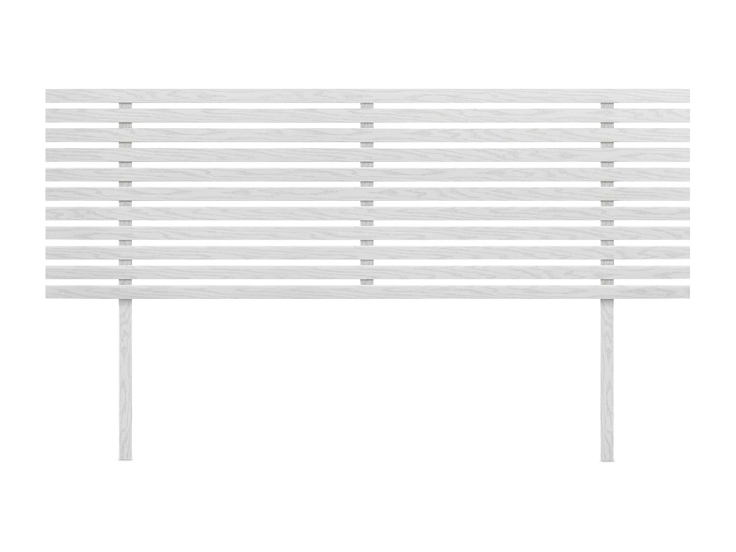 DHOME Tête de Lit Bois Recyclé Dm Style Japonais avec Pieds 160x115cm Lits 160 - Bois Blanc