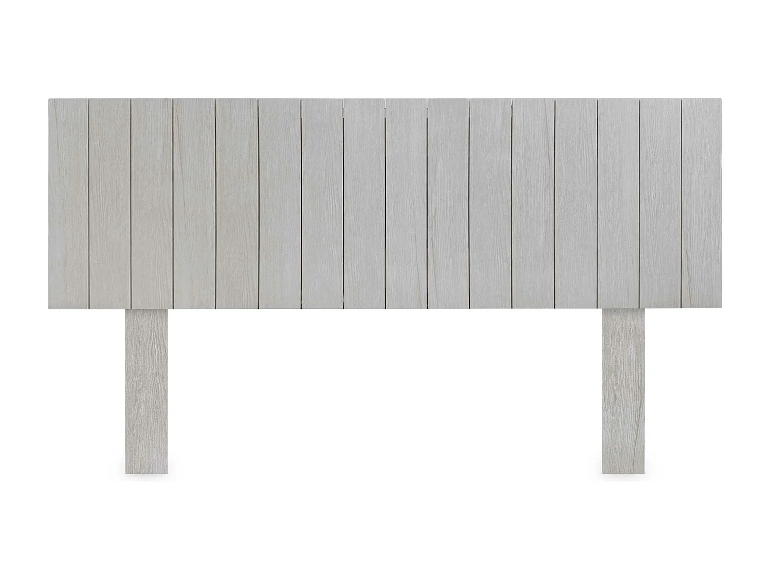 DHOME Kopfteil aus recyceltem Holz im vertikalen Dm-Stil mit Beinen 150 x 115 cm, Betten 150 – Arktis