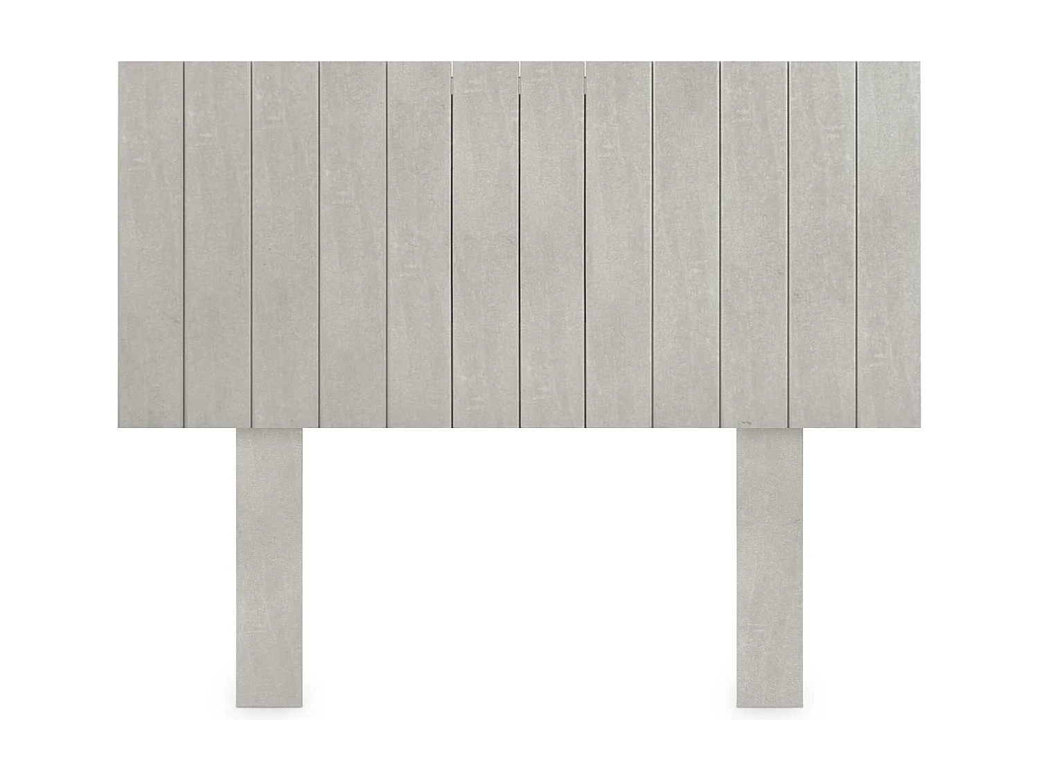 DHOME Tête de Lit Bois Recyclé Dm Style Vertical avec Pieds 110x115cm Lits 110 - Gris Tribal