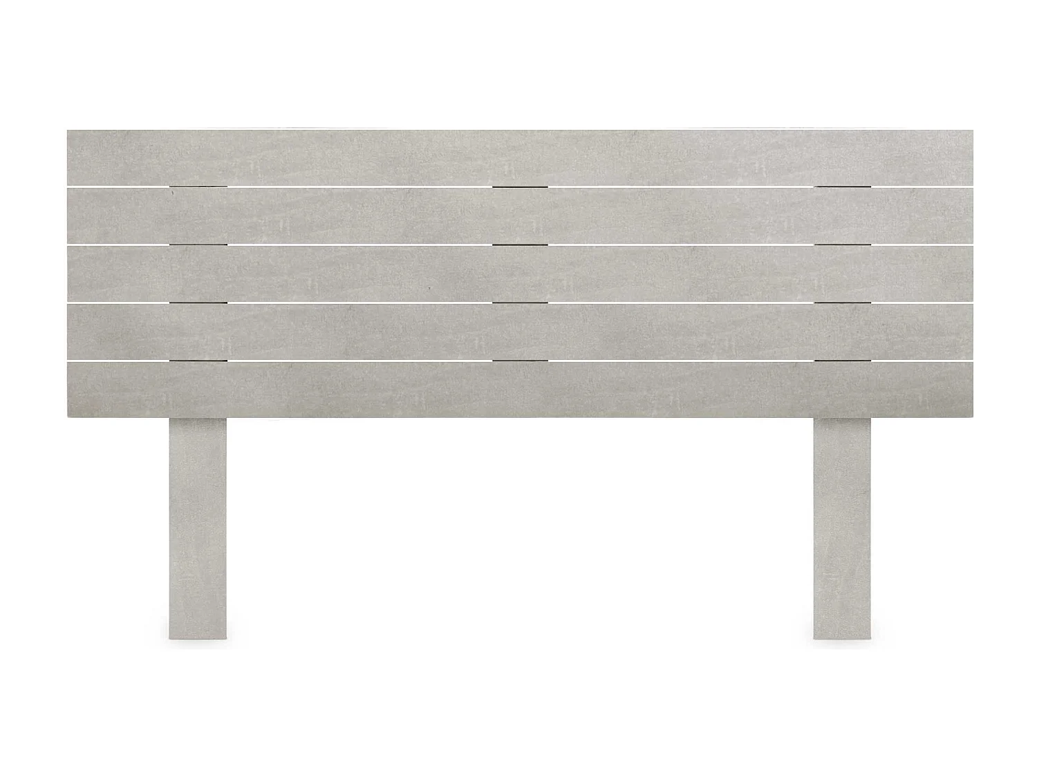 DHOME Tête de Lit Bois Recyclé Dm Style Palette Horizontale avec Pieds 135x115cm Lits 135 - Gris Tribal