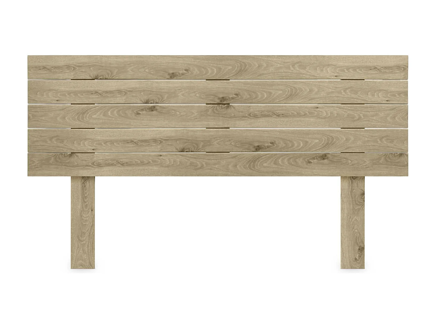 DHOME Cabeceira de Madeira Reciclada Dm Estilo Palete Horizontal com Pernas 160x115cm Camas 160 - Madeira Cambriana