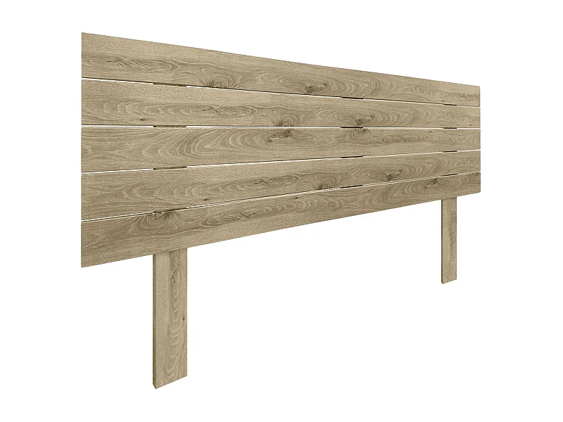 DHOME Cabeceira de Madeira Reciclada Dm Estilo Palete Horizontal com Pernas 160x115cm Camas 160 - Madeira Cambriana