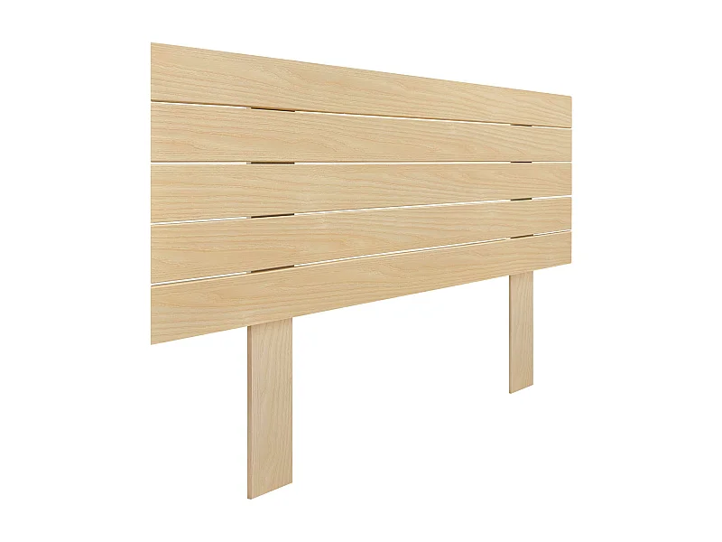DHOME Tête de Lit Bois Recyclé Dm Style Palette Horizontale avec Pieds 105x115cm Lits 105 - Bois Naturel