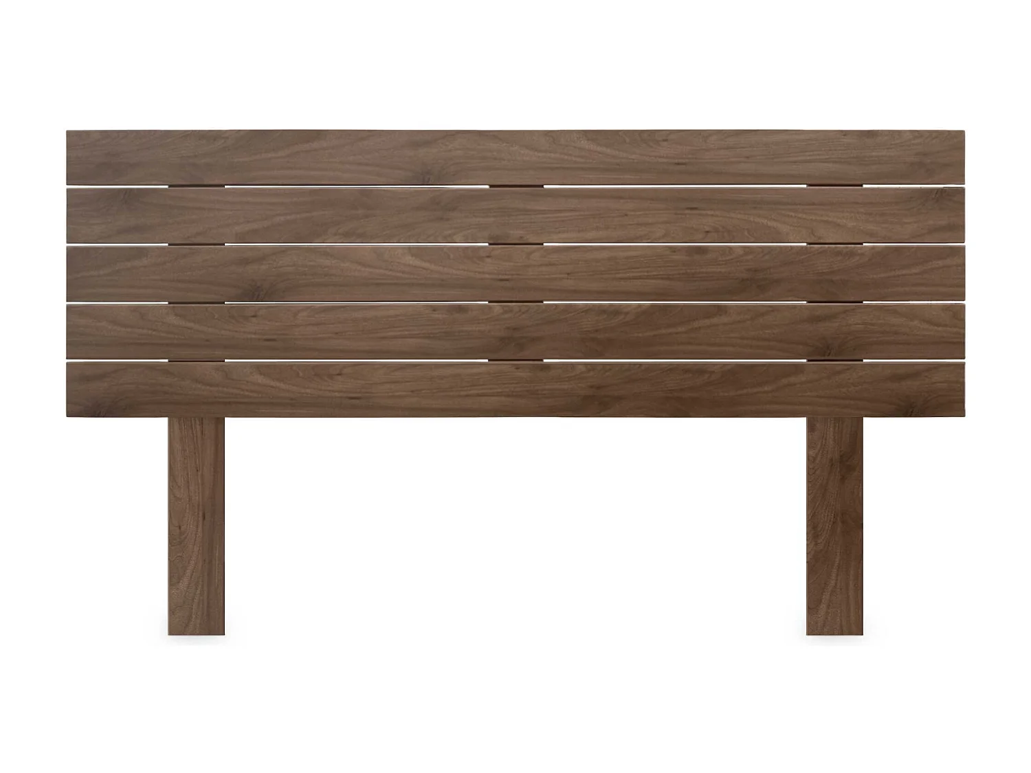 DHOME Tête de Lit Bois Recyclé Dm Style Palette Horizontale avec Pieds 145x115cm Lits 145 - Bois de Noyer