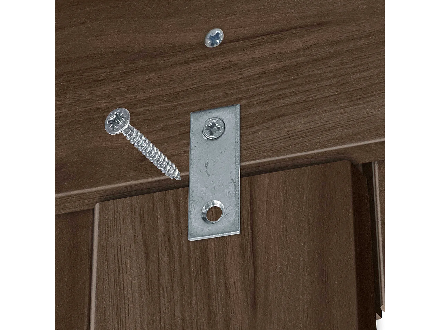 DHOME Kopfteil aus recyceltem Holz im vertikalen Dm-Stil mit Beinen 135 x 115 cm, Betten 135 – Walnussholz