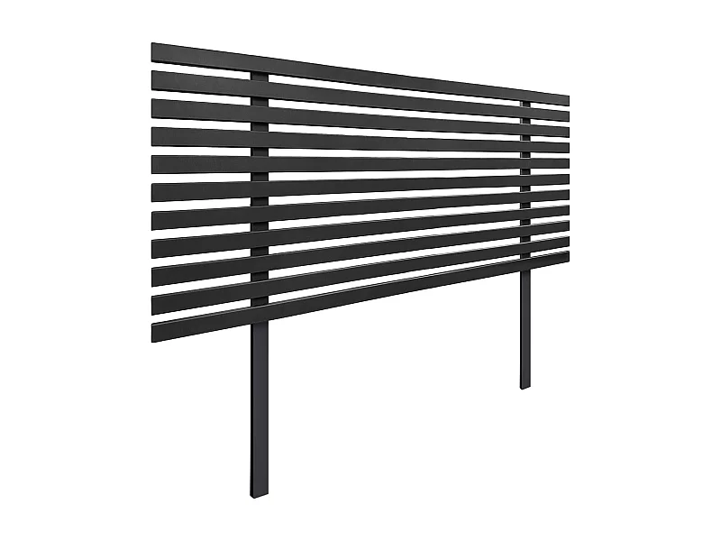 DHOME Tête de Lit Bois Recyclé Dm Style Japonais avec Pieds 90x115cm Lits 90 - Noir Massif