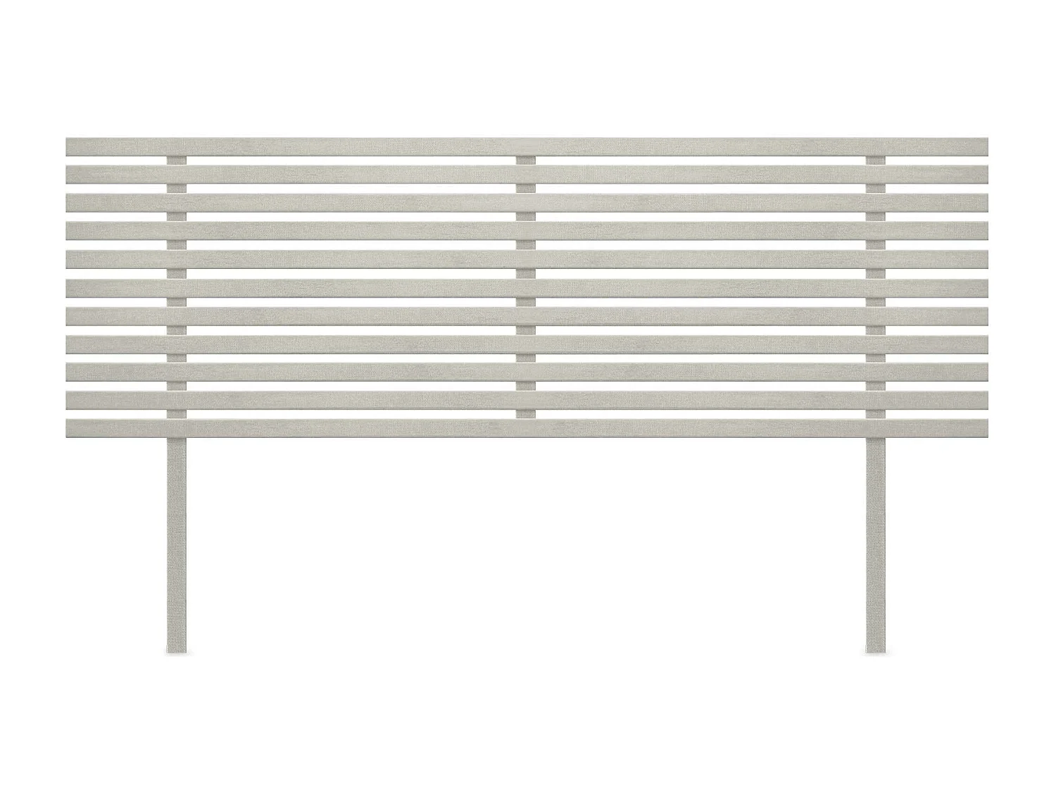 DHOME Kopfteil aus recyceltem Holz Dm im japanischen Stil mit Beinen 160 x 115 cm, Betten 160 – Tribal Grau