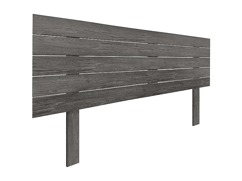 DHOME Kopfteil aus recyceltem Holz, Dm, horizontal, Palettenstil mit Beinen, 150 x 115 cm, Betten 150 – Eschenholz