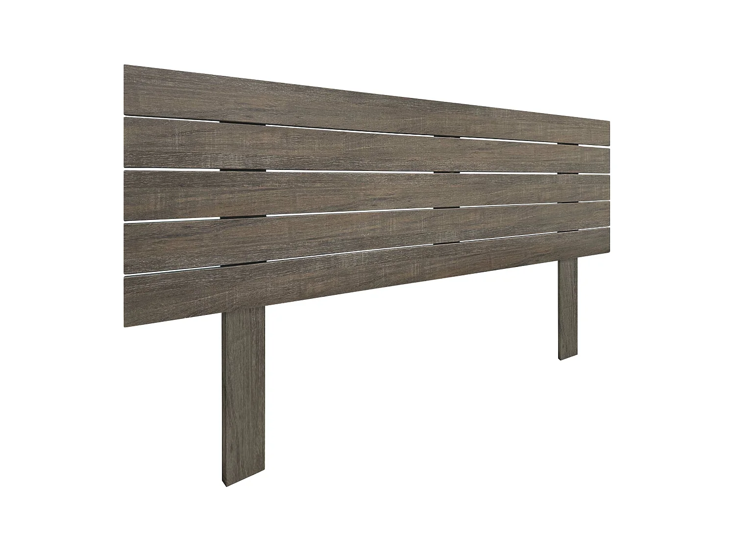 DHOME Kopfteil aus recyceltem Holz, Dm, horizontal, Palettenstil mit Beinen, 135 x 115 cm, Betten 135 – Amazonas-Eiche