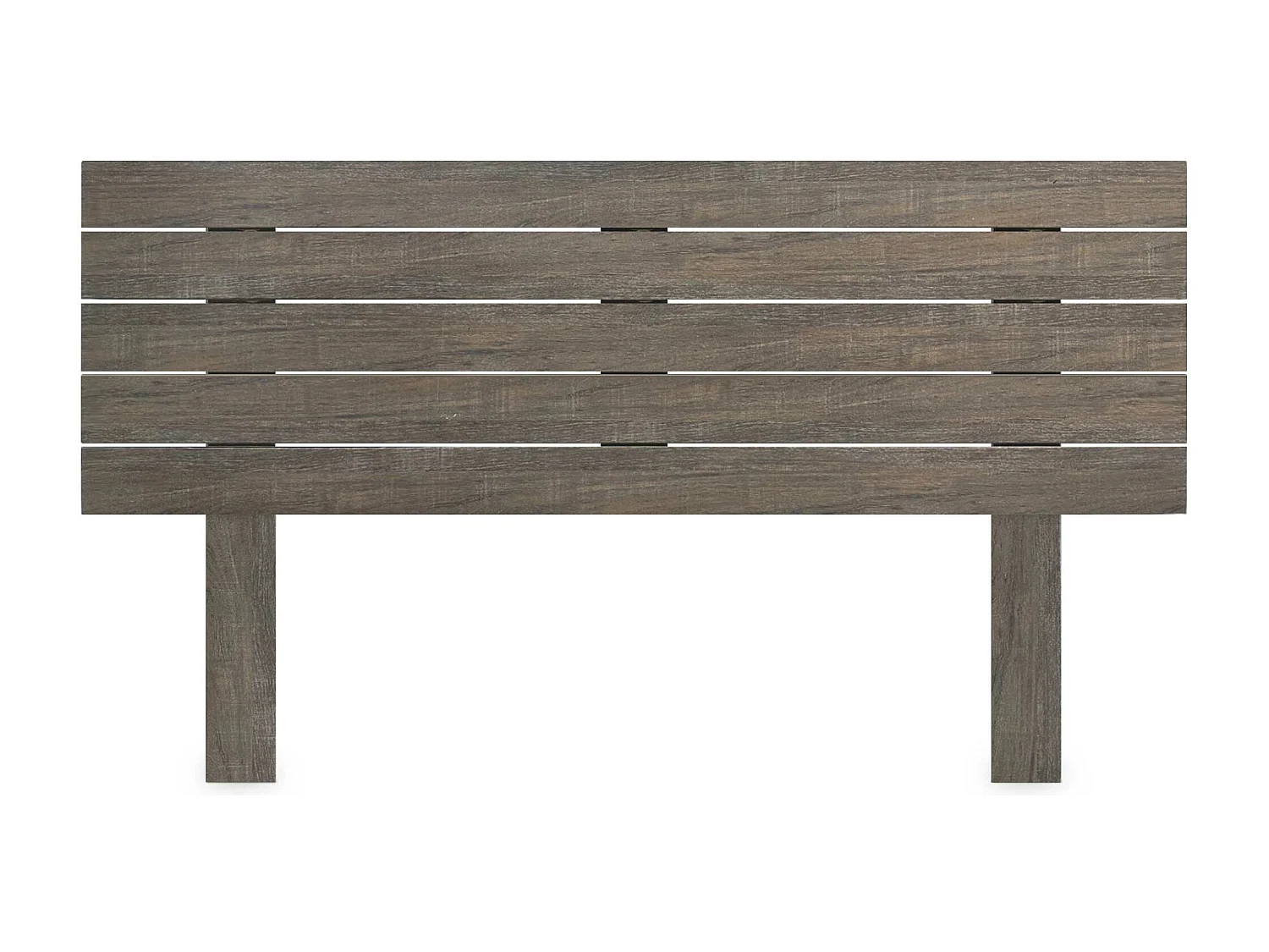 DHOME Hoofdeinde van gerecycled hout Dm Horizontale palletstijl met poten 135x115cm Bedden 135 - Amazon Oak