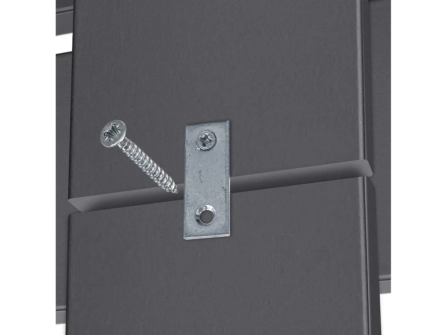 DHOME Tête de Lit Bois Recyclé Dm Style Palette Horizontale avec Pieds 90x115cm Lits 90 - Gris Massif