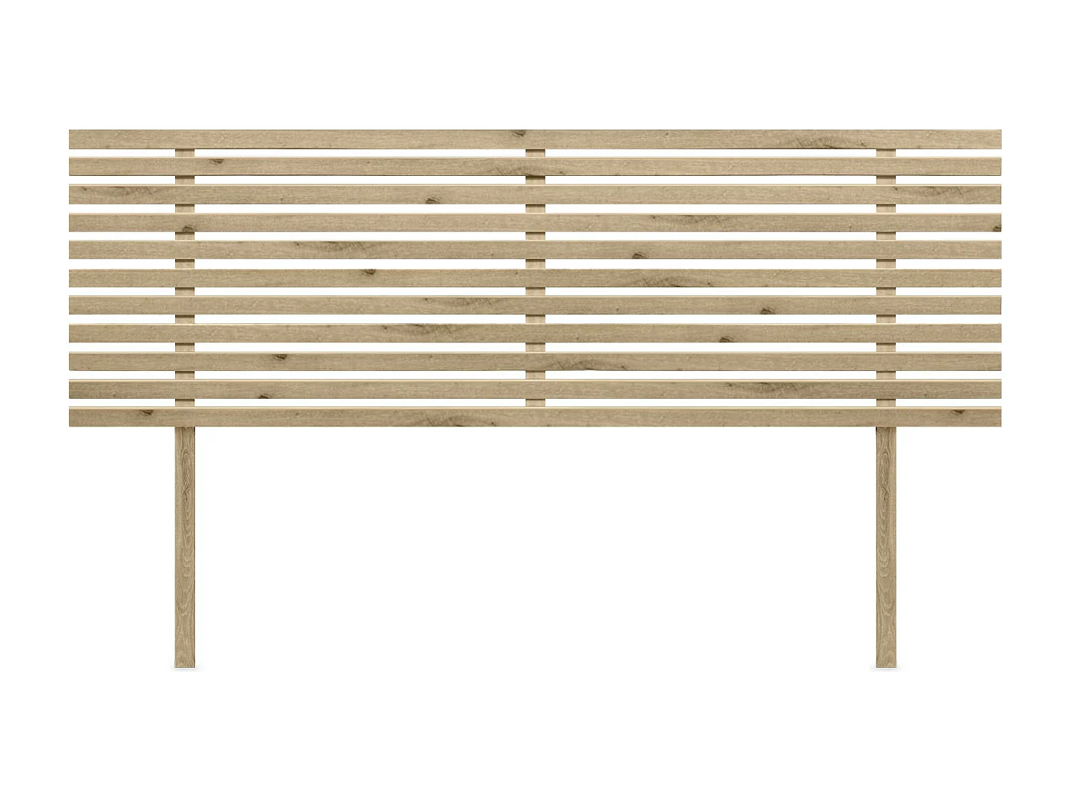 DHOME Tête de Lit Bois Recyclé Dm Style Japonais avec Pieds 160x115cm Lits 160 - Bois Cambrien