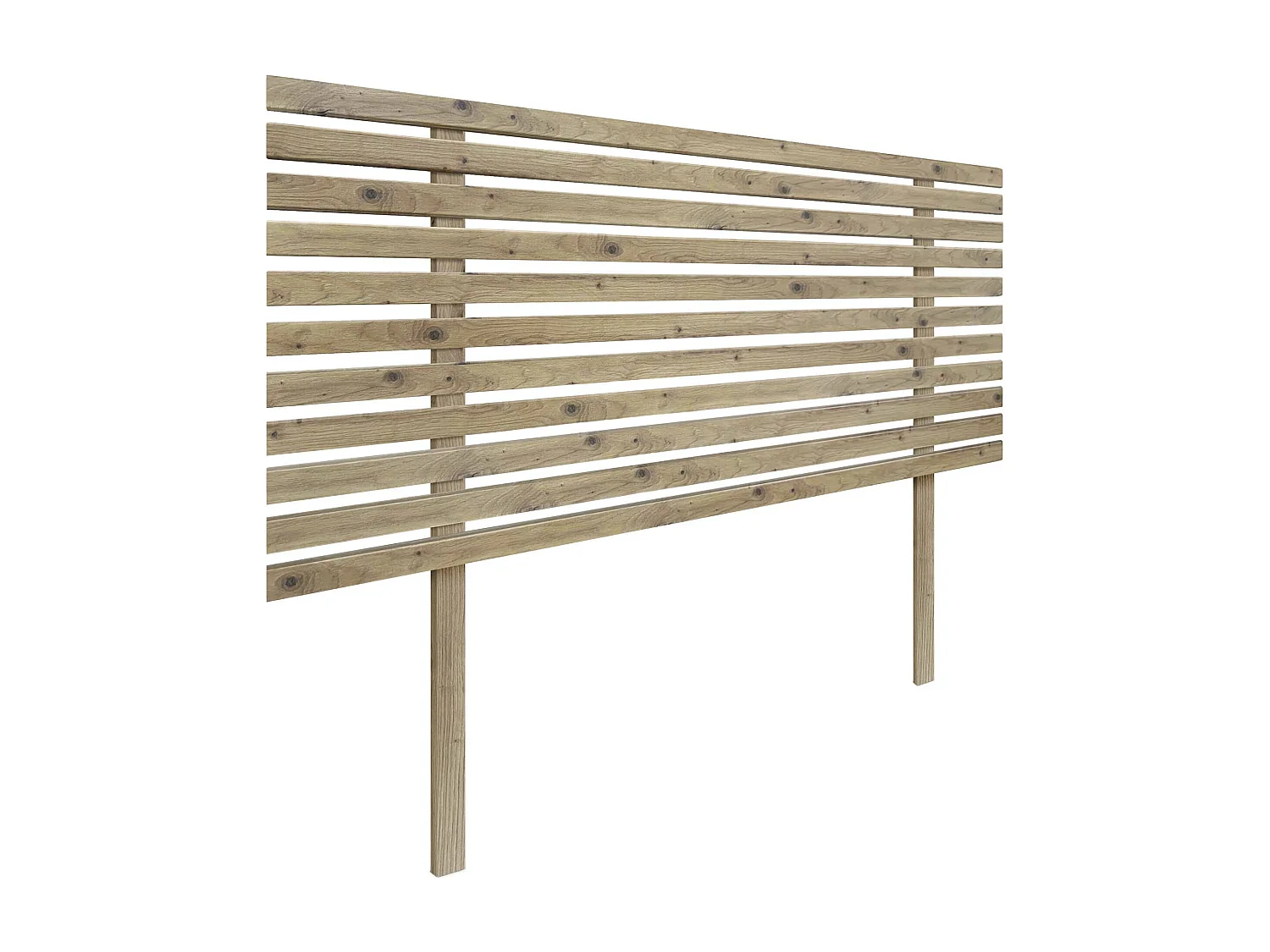 DHOME Tête de Lit Bois Recyclé Dm Style Japonais avec Pieds 110x115cm Lits 110 - Chêne