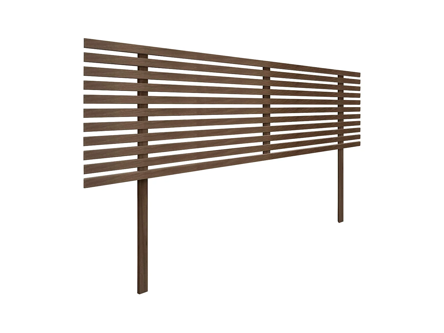 DHOME Testiera in Legno Riciclato Dm Stile Giapponese con Gambe 150x115 cm Letti 150 - Legno di Noce