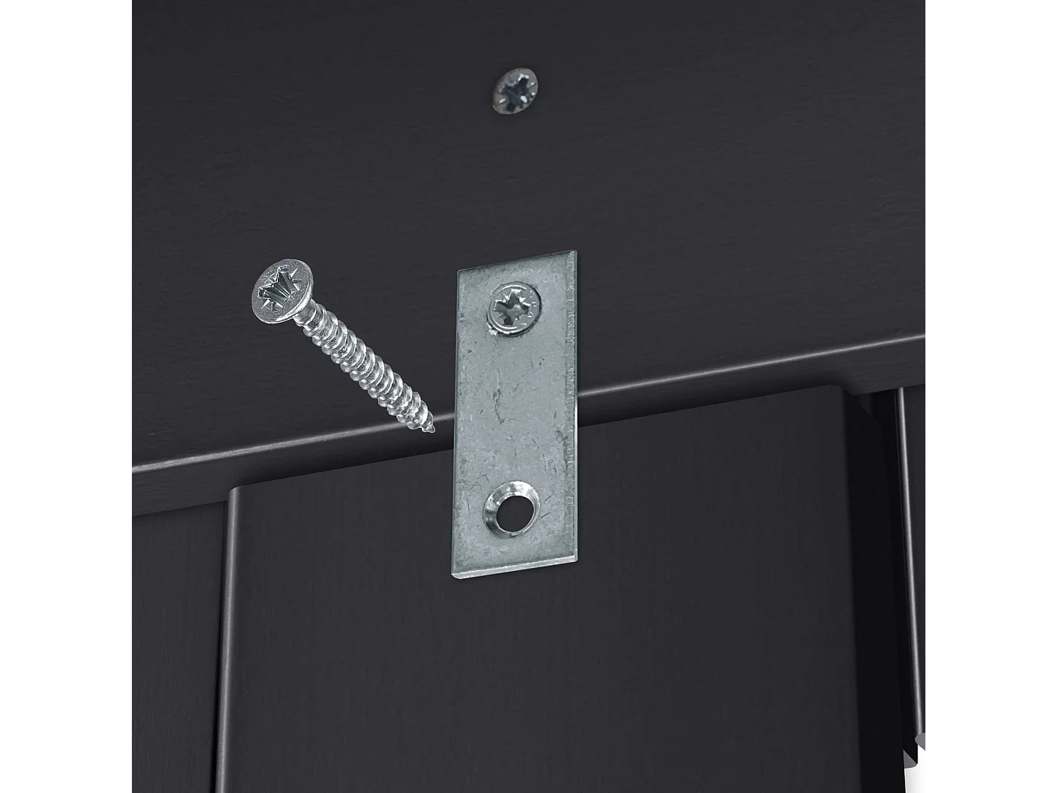 DHOME Tête de Lit Bois Recyclé Dm Style Vertical avec Pieds 135x115cm Lits 135 - Noir Massif