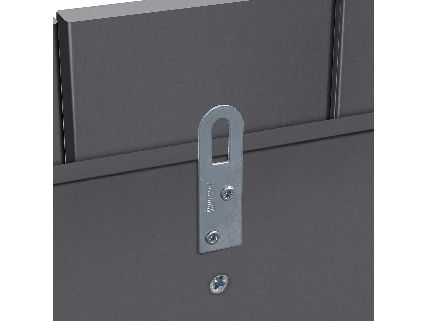 DHOME Testiera in Legno Riciclato Dm Stile Verticale con Gambe 90x115 cm Letti 90 - Grigio Massello