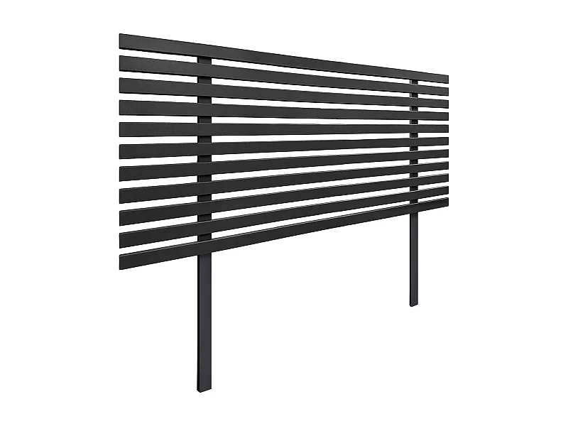 DHOME Tête de Lit Bois Recyclé Dm Style Japonais avec Pieds 95x115cm Lits 95 - Noir Massif