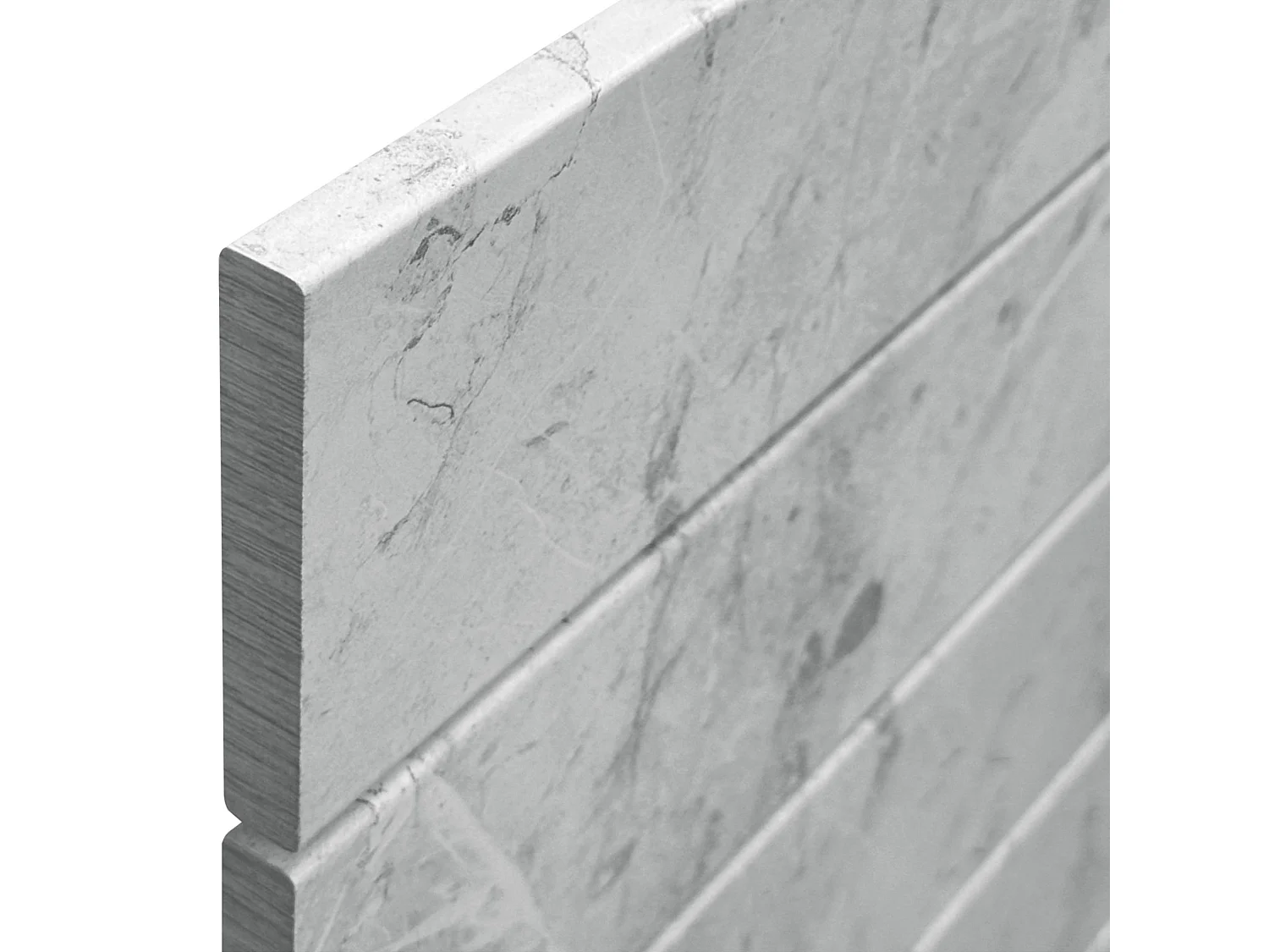 DHOME Kopfteil aus recyceltem Holz Dm-Horizontal-Palettenstil mit Beinen 160 x 115 cm, Betten 160 – Marmor-Finish