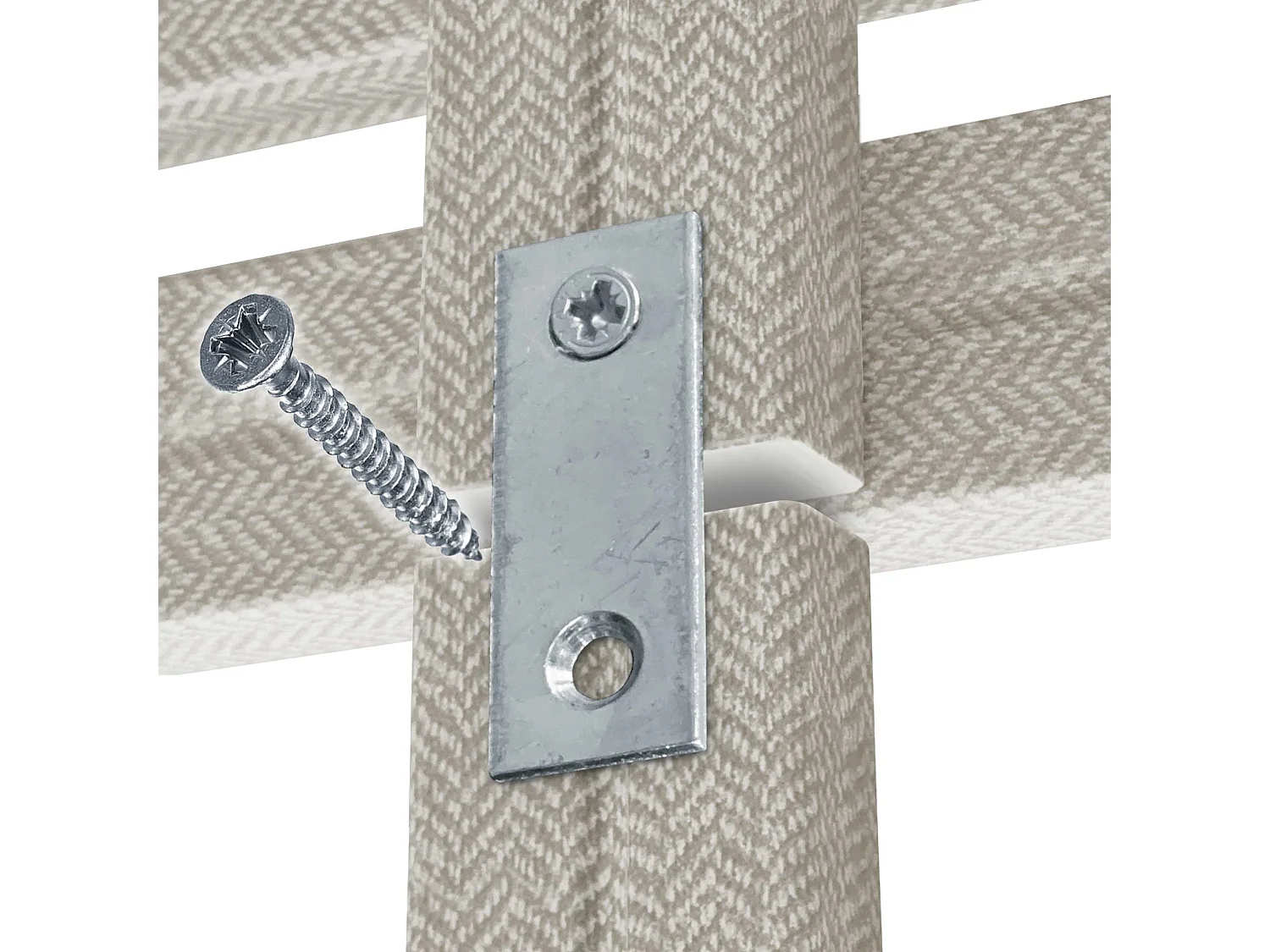 DHOME Tête de Lit Bois Recyclé Dm Style Japonais avec Pieds 110x115cm Lits 110 - Pointes Beige