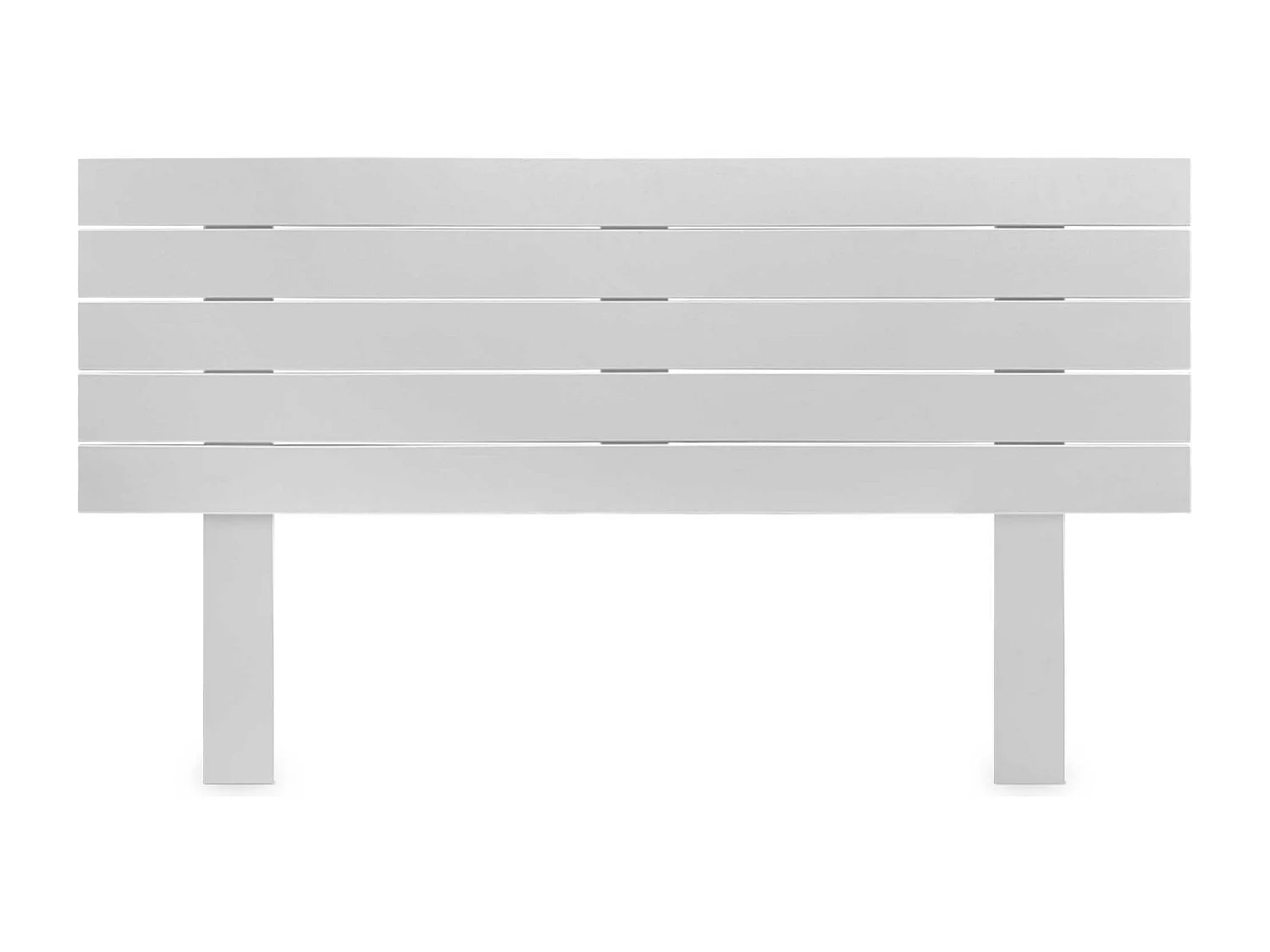 DHOME Tête de Lit Bois Recyclé Dm Style Palette Horizontale avec Pieds 150x115cm Lits 150 - Blanc Massif