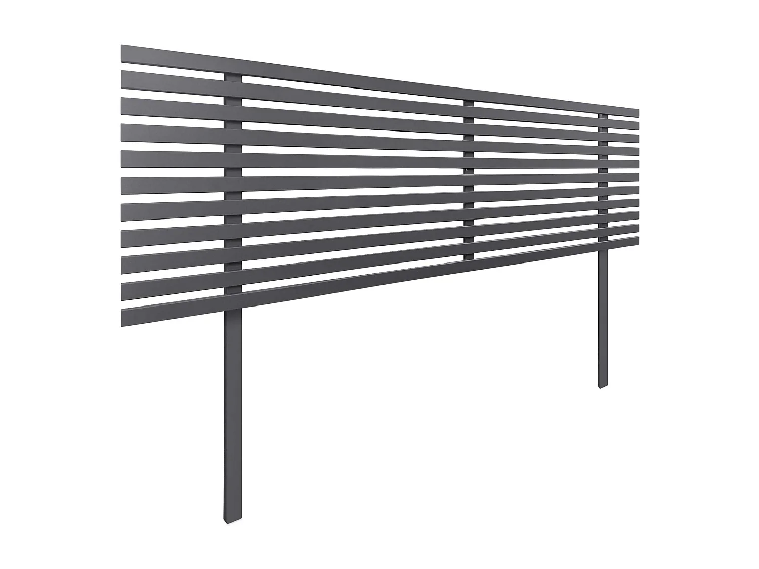 DHOME Tête de Lit Bois Recyclé Dm Style Japonais avec Pieds 160x115cm Lits 160 - Gris Massif