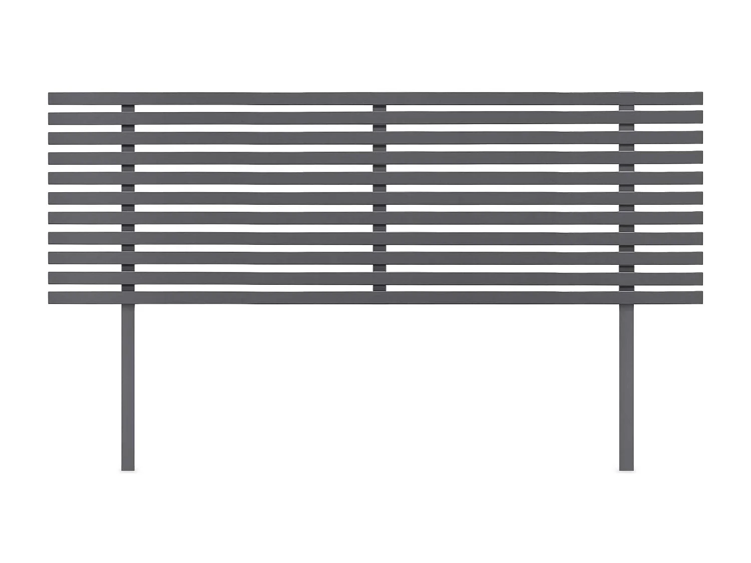 DHOME Tête de Lit Bois Recyclé Dm Style Japonais avec Pieds 160x115cm Lits 160 - Gris Massif