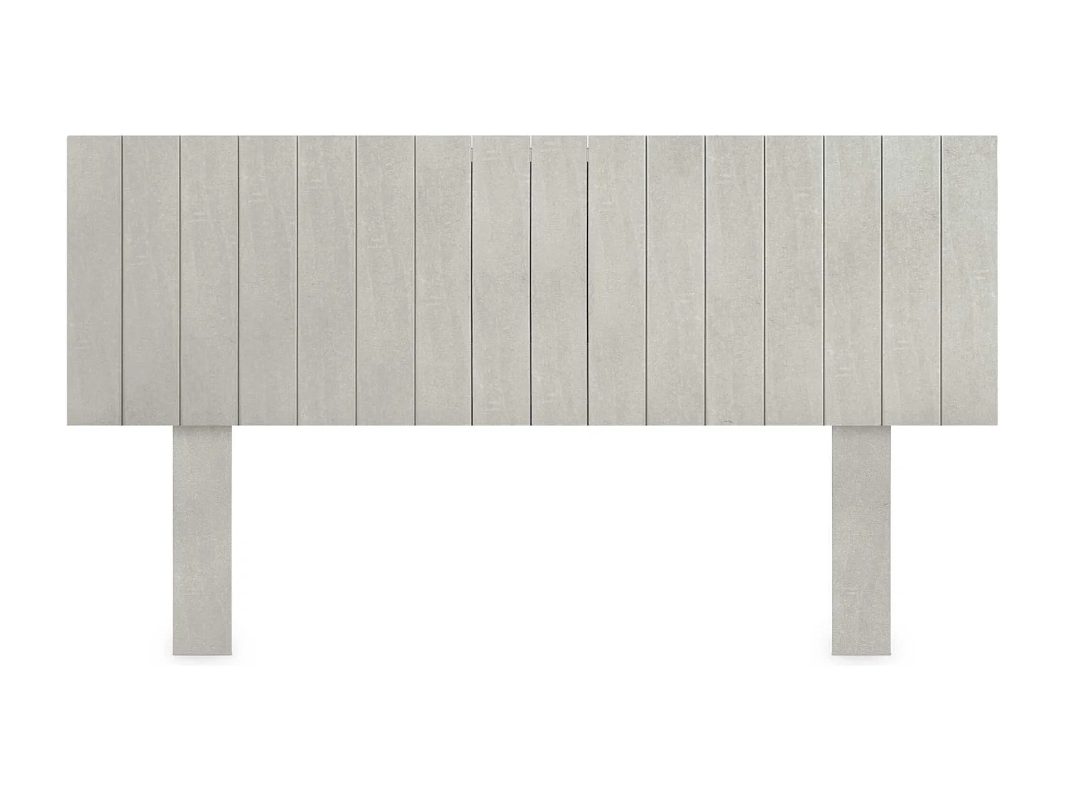 DHOME Hoofdeinde van gerecycled hout Dm verticale stijl met poten 150x115cm bedden 150 - Tribal grijs