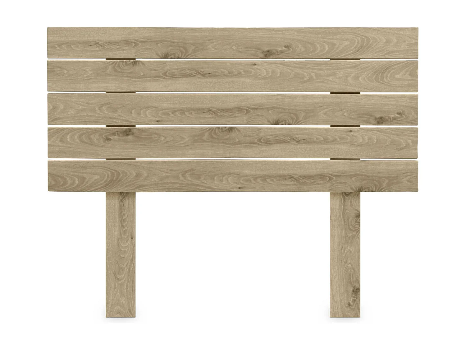 DHOME Testiera in Legno Riciclato Dm Stile Pallet Orizzontale con Gambe 90x115 cm Letti 90 - Legno Cambriano